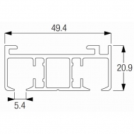 5141 Rail ONLY White (per metre) (Obsolete) 5141 Rail ONLY White (per metre) (Obsolete)