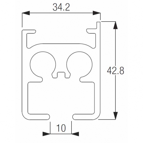 5180 Rail ONLY for 5800 system (per metre)