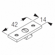 Ceiling fix plate Double (Type 2) (Each) Ceiling fix plate Double (Type 2) (Each)