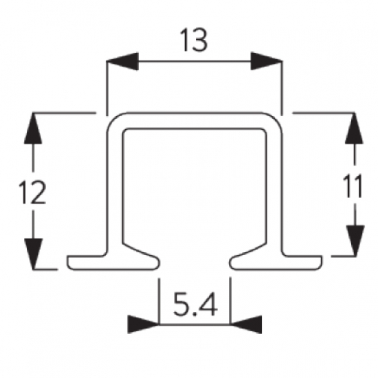 6243 Rail in White Only