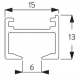 6466 rail for 6465 system in White or Black