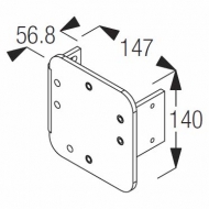 Roller Bracket wall Left Roller Bracket wall Left