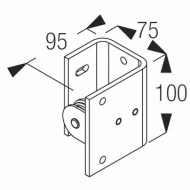 Pulley Bracket wall Left/Right Pulley Bracket wall Left/Right