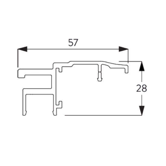 Side guide case inside fitting LARGE