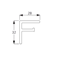 Side guide profile inside fitting Side guide profile inside fitting
