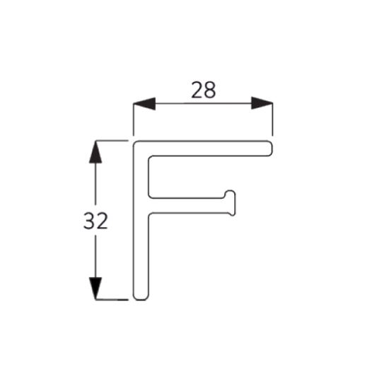 Side guide profile inside fitting