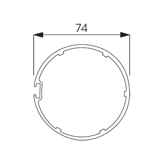 Tube 74mm