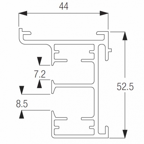 8801 Rail ONLY (per metre)