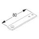 80mm Sliding Plate for adjustable Smart Fix Brackets 80mm Sliding Plate for adjustable Smart Fix Brackets
