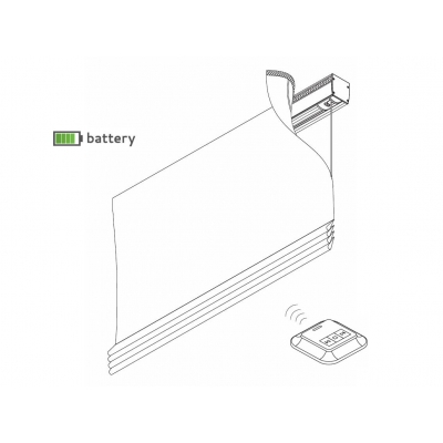 2345 Battery operated Roman Blind systems (up to 2.5kg max weight)