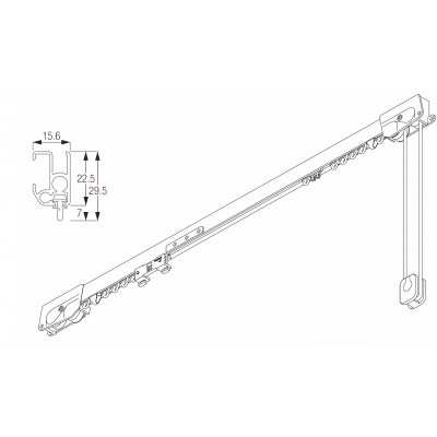 Cord Operated Curtain Track System Parts