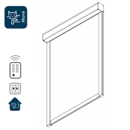 4760 Small Electric operated Dim-Out Roller Blind