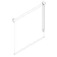 4907 32mm Chain Operated Contract Roller Blind system 4907 32mm Chain Operated Contract Roller Blind system