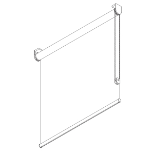 4910 41mm Chain Operated Roller Blind system 4910 41mm Chain Operated Roller Blind system