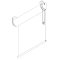 4945 110mm Chain Operated Roller Blind system