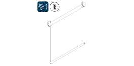 4955 Lithium Battery rechargeable Roller Blind system (New Version June 2025)