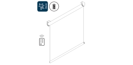 4955 Lithium Battery rechargeable Roller Blind system (New Version June 2025)