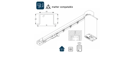 5600  Recess and Wave Recess Electric systems. Large profile. (For medium to heavy weight applications) Available in White and Black