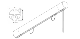 7640 (6160M) Metropole 50mm Cord Drawn