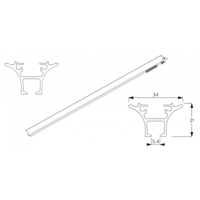 6820 Wave hand operated systems. Medium profile. (For medium weight applications)