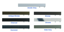 7605 (6100M) Anodic Grey, Antique Bronze, Bronze, Charcoal, Chrome, Gunmetal, Slate Grey