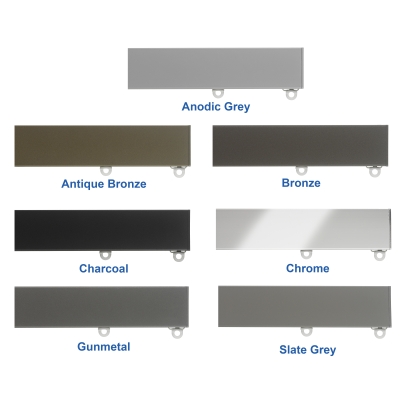 7605 (6100M) Anodic Grey, Antique Bronze, Bronze, Charcoal, Chrome, Gunmetal, Slate Grey