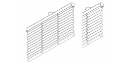 8950 Electric 25mm & 50mm Wood and 50mm Aluminium slat system  (Discontinued 2016)