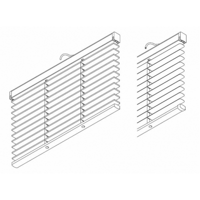 8950 Electric 25mm & 50mm Wood and 50mm Aluminium slat system  (Discontinued 2016)