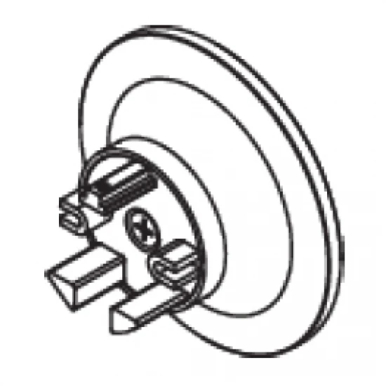 Taper Finial with mounting bracket for 50mm Hand Drawn Pole's (Each) Taper Finial with mounting bracket for 50mm Hand Drawn Pole's (Each)